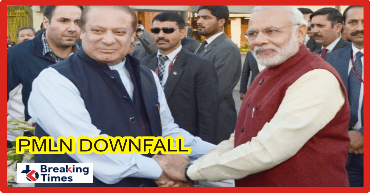 Nawaz Sharif and Modi shaking hands