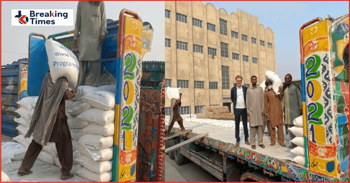flour trucks at Torkhan Border
