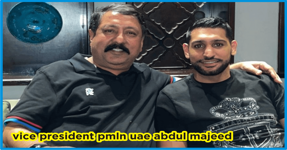 pmln president uae with Boxer Amir Khan