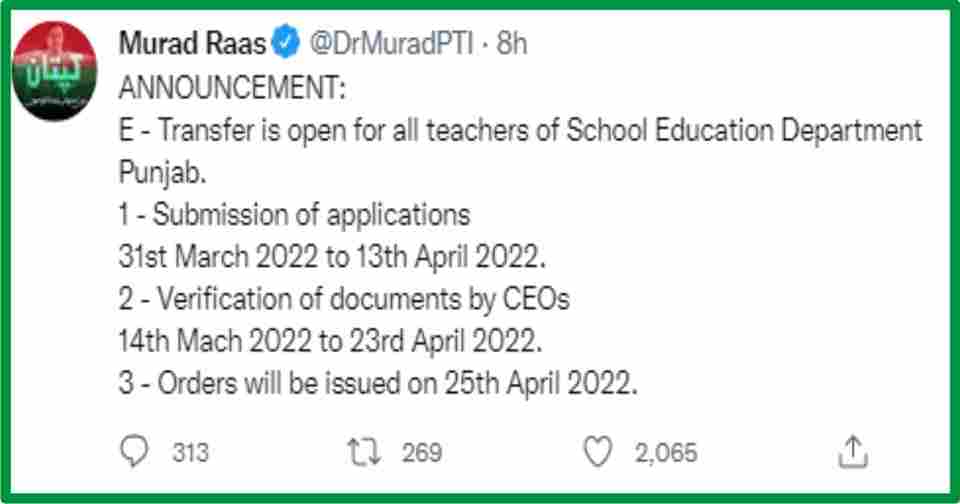 Dr Murad Raas Tweet