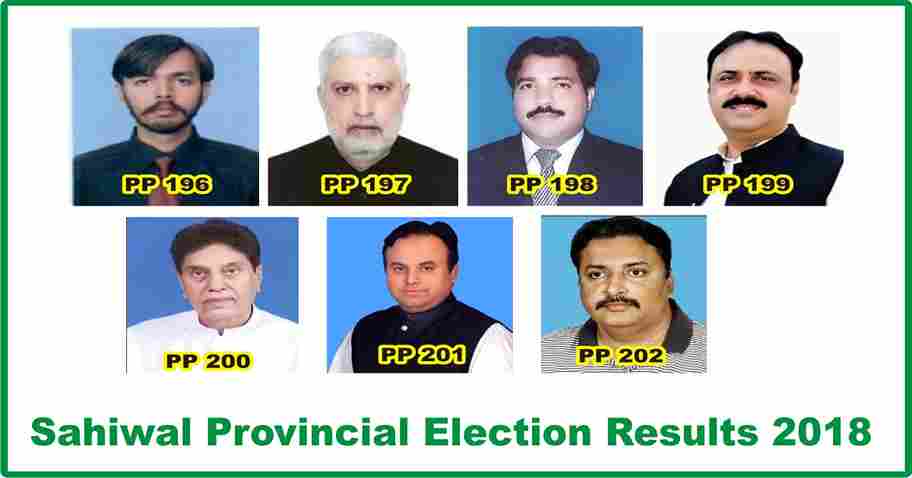 winner MPAs in Sahiwal Election 2018