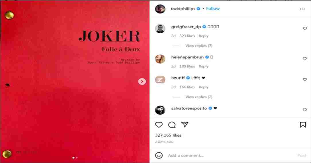 Todd Phillips confirms 'Joker 2'