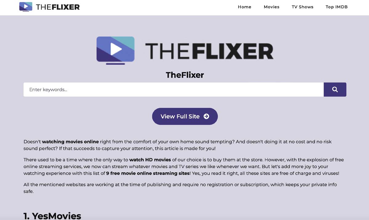 The Flixer TV Best Movies Platform